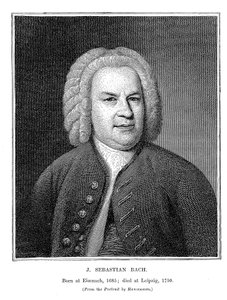 Johann Sebastian Bach 1685-1750, tysk komponist og organist, 1746 af Unbekannt