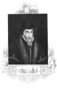 John Foxe, engelsk martyrolog fra det 16. århundrede, c1880 af Unbekannt