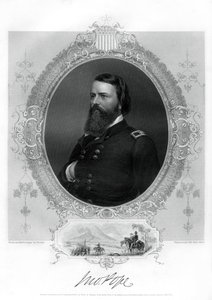 John Pope, unionsgeneral i den amerikanske borgerkrig, 1862-1867 af Unbekannt