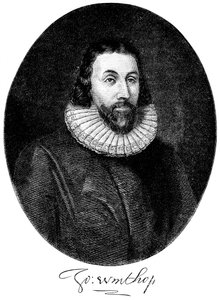 John Winthrop, engelsk puritansk nybygger i Amerika, 1600-tallet c1880 af Unbekannt