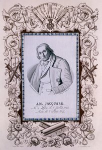 Joseph-Marie Jacquard, opfinder af Jacquard-væven, c1850 af Unbekannt