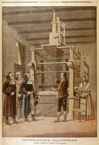 Joseph Marie Jacquard, der viser sin væv til Lazare Carnot, Lyon, Frankrig, 1801 1901 af Unbekannt