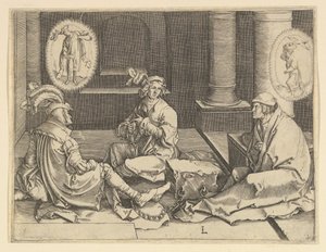 Joseph in Prison kopi, 1600-tallet. af Unbekannt
