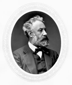Jules Verne, fransk eventyr- og science fiction-forfatter, c1880 af Unbekannt