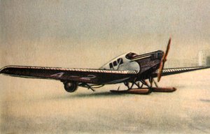 Junkers F13 L fly med snesko, 1920