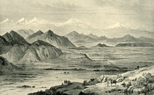 Kabul, ser mod nord fra bakken over den britiske lejr ved Beni Hissar, 8. oktober 1879, 1901. af Unbekannt