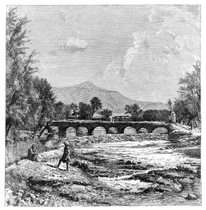 Kabul-floden, Afghanistan, 1895 af Unbekannt