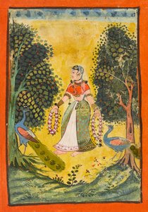Kakubha Ragini, folio fra en Ragamala, ca. 1630. af Unbekannt