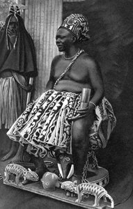 Kong Basu Fondong af Cameroun, Afrika, 1922 af Unbekannt