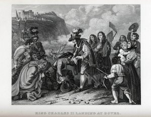 Kong Charles II lander i Dover, 1882 af Unbekannt