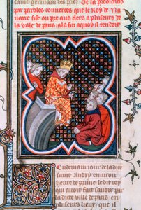 Kong Charles af Navarra prædiker, 1375-1379 af Unbekannt