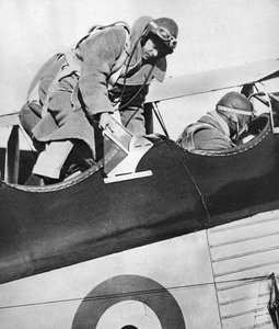 Kong Edward VIII i et fly, 1936 af Unbekannt