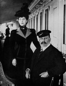 Kong Edward VII og dronning Alexandra i Cowes, Isle of Wight, august 1909 1964 af Unbekannt