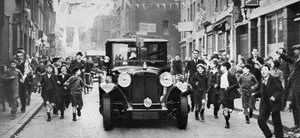 King George Vs sidste besøg i East End, London, c1930