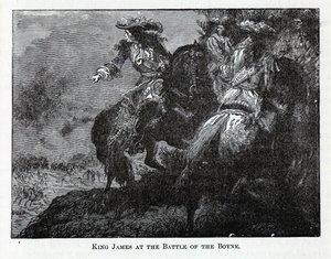 King James i slaget ved Boyne, 1882 af Unbekannt