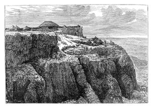 King Theodores House i Magdala, Etiopien, c1868 slutningen af det 19. århundrede af Unbekannt