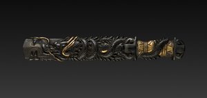 Kozuka Handle, 1800s. af Unbekannt