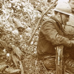 Krupp-graven, Hill 140, Artois, Nordfrankrig, c1915-c1916 af Unbekannt