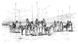 Kurdisk kavaleri, 1895 af Unbekannt