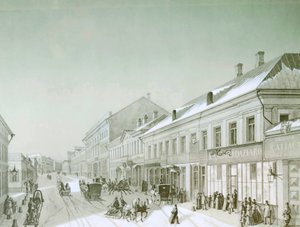 Kuznetsky Most, Moskva, Rusland, 1840