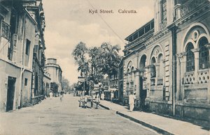 Kyd Street. Calcutta, slutningen af det 19.-begyndelsen af det 20. århundrede. af Unbekannt