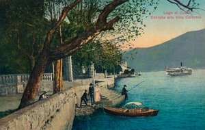 Comosøen. Indgang til Villa Carlotta, c1888. af Unbekannt