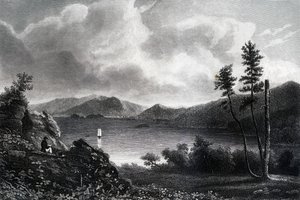 Lake George, New York, 1855 af Unbekannt