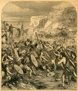 Julius Cæsars landgang, c1890. af Unbekannt