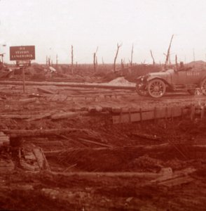 Langemarck station, Flandern, Belgien, c1914-c1918 af Unbekannt