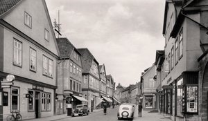 Langestrasse, Buckeburg, Tyskland, c1930
