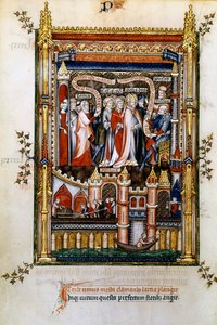 Larcia anklager St Denis, 1317 af Unbekannt