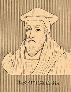 Latimer, c1487-1555, 1830. af Unbekannt