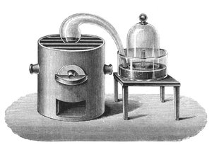 Lavoisiers undersøgelse af eksistensen af ilt i luften, slutningen af det 18. århundrede, 1894 af Unbekannt