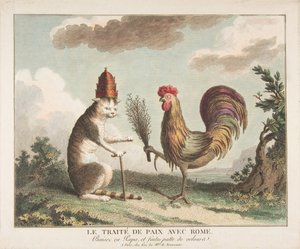 Fredstraktaten med Rom Fredstraktaten med Rom, ca. 1789. af Unbekannt