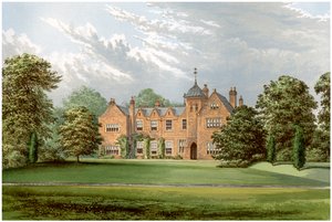 Lea, Lincolnshire, hjemsted for Baronet Anderson, c1880 af Unbekannt