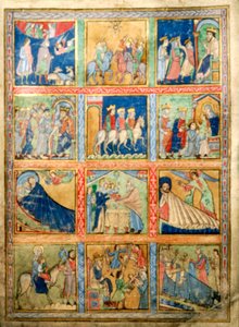 Leaf for a Psalter, Canterbury Christ Church, c1155-1160 af Unbekannt