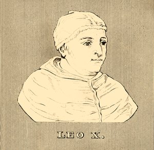 Leo X, 1475-1521, 1830. af Unbekannt