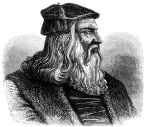 Leonardo da Vinci 1452-1519, 1500-tallet 1849 af Unbekannt