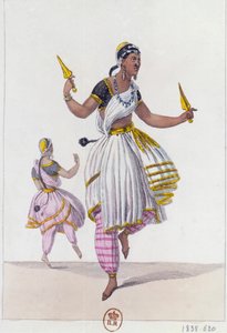 The Bayaderes, 1838 af Unbekannt