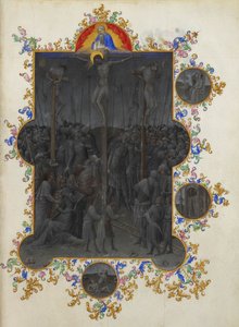 Les Très Riches Heures du Duc de Berry, Folio 153r - Kristi død af Unbekannt