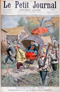 Li Hung-chang eskorteret af russiske og japanske tropper, Kina, 1900 af Unbekannt