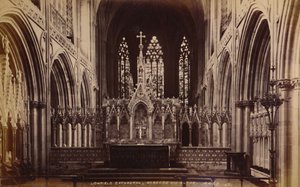 Lichfield Cathedral, Reredos og alter, 1929. af Unbekannt