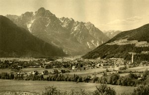 Lienz og Spitzkofel, Tyrol, Østrig, c1935. af Unbekannt