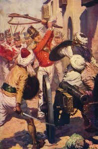 Løjtnant Pattinson ved tilstedeværelsen af Karyguam, 1818 c1912 af Unbekannt