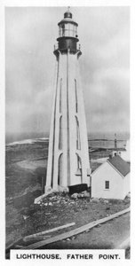 Fyrtårn, Father Point, Quebec, Canada, c1920