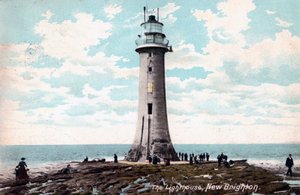 Fyrtårn i New Brighton, Wirral, Merseyside, 1904 af Unbekannt