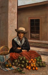 Lima kvinde, ca. 1890-1892. af Unbekannt