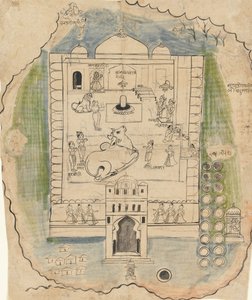 Linga Temple Compound, slutningen af det 19. århundrede. af Unbekannt