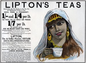 Liptons te-annonce, 1893 af Unbekannt