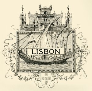 Lissabon, slutningen af det 19.-begyndelsen af det 20. århundrede. af Unbekannt